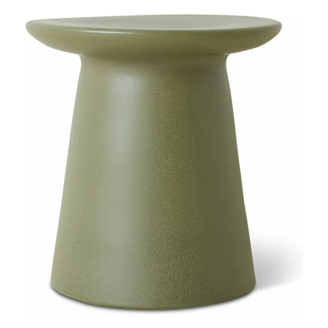 Earthenware side table | Khaki