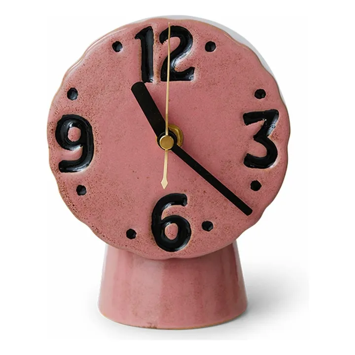 Horloge en céramique Retro | Rose- Image produit n°3