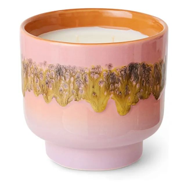 Kerze 70s ceramics Miami | Rosa