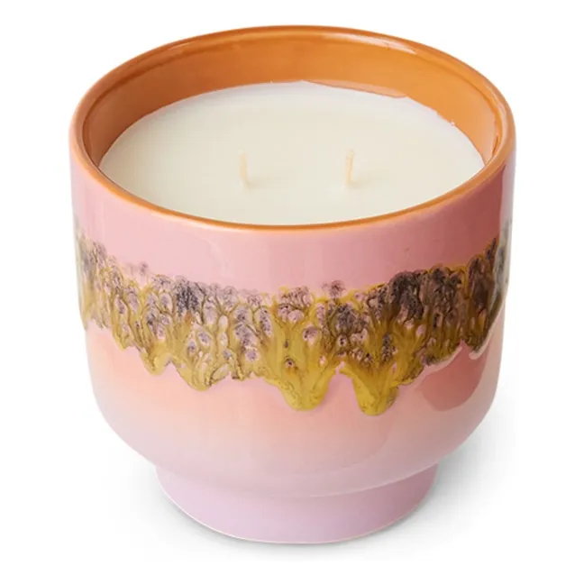 Kerze 70s ceramics Miami | Rosa