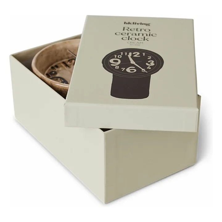 Horloge en céramique Retro | Crème- Image produit n°6