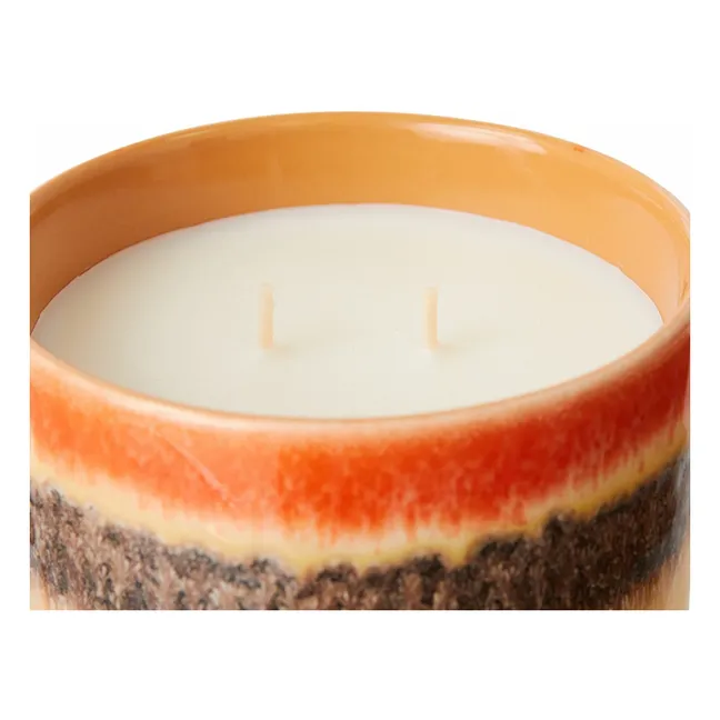Kerze 70s ceramics Tulum | Orange
