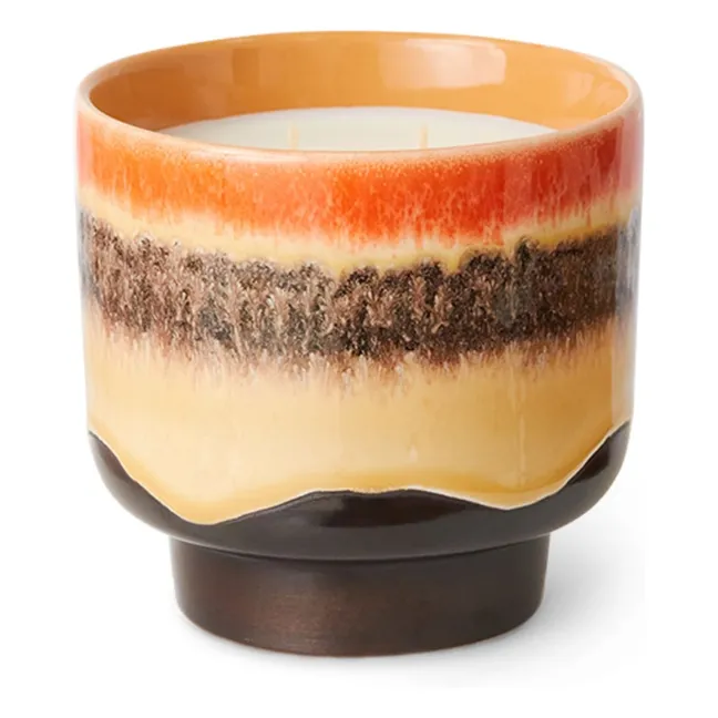 Kerze 70s ceramics Tulum | Orange
