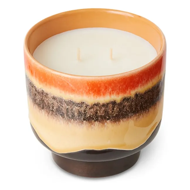 Kerze 70s ceramics Tulum | Orange
