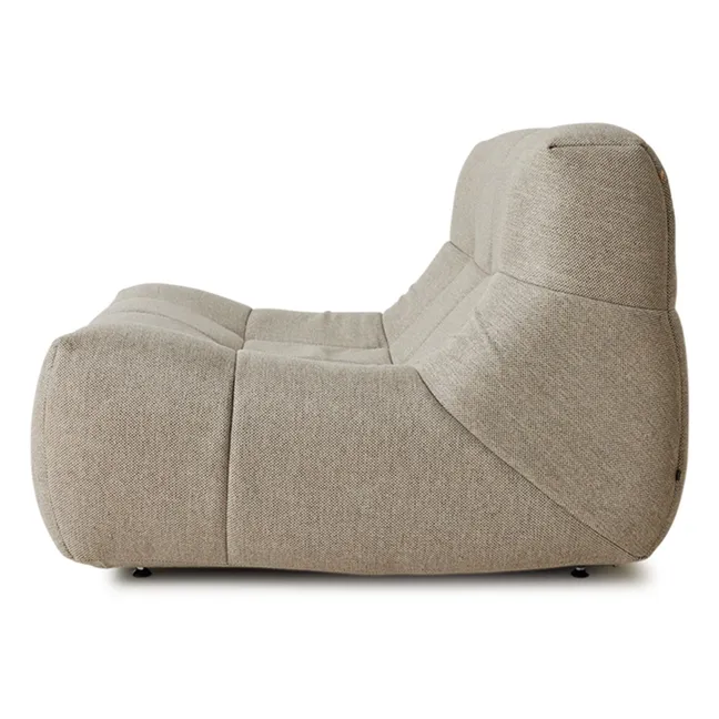 Fauteuil lounge outdoor Lazy | Crème
