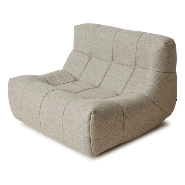 Fauteuil lounge outdoor Lazy | Crème