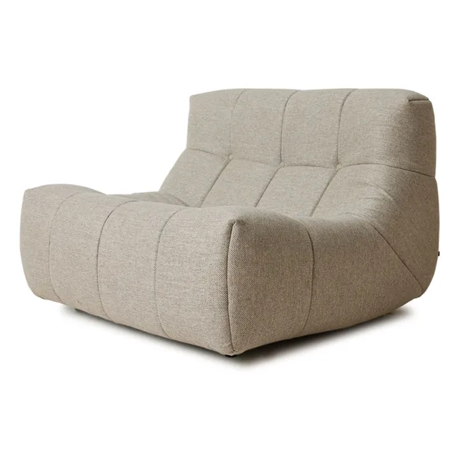 Fauteuil lounge outdoor Lazy | Crème