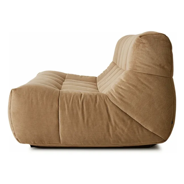 Cord-Lounge-Sofa Lazy | Hellbraun