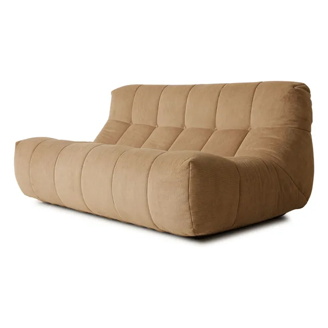 Cord-Lounge-Sofa Lazy | Hellbraun