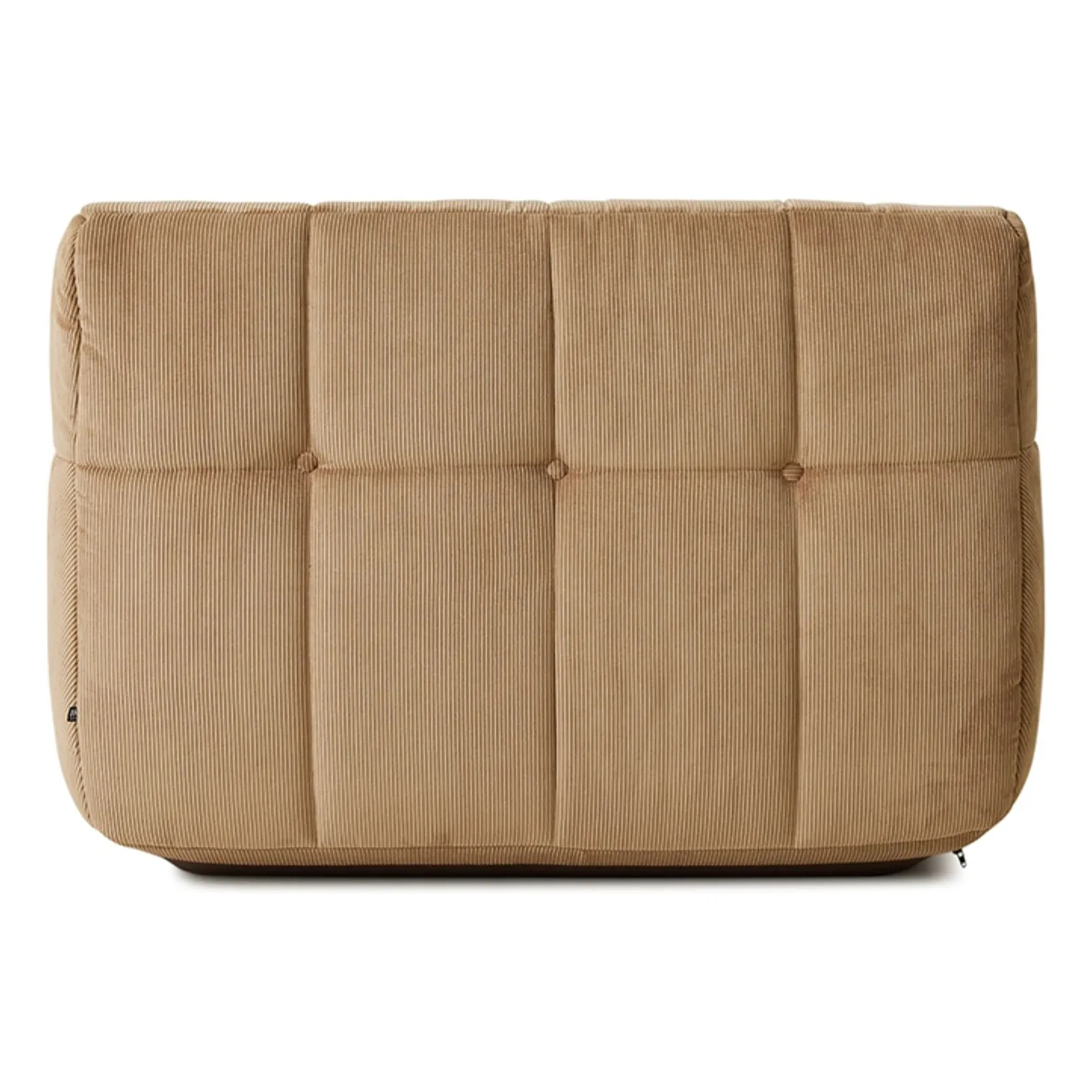 Fauteuil lounge en velours côtelé Lazy | Marron clair - Image produit n°7