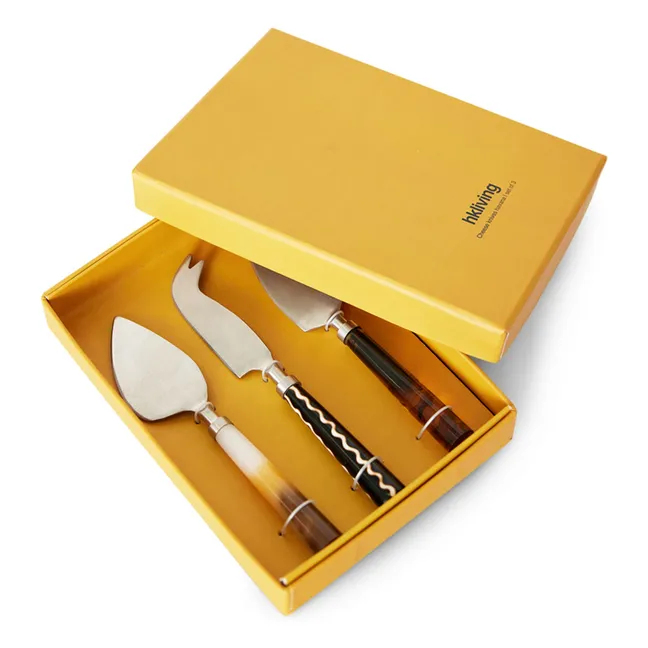 Cheese cutlery - Set of 2 | Brown
