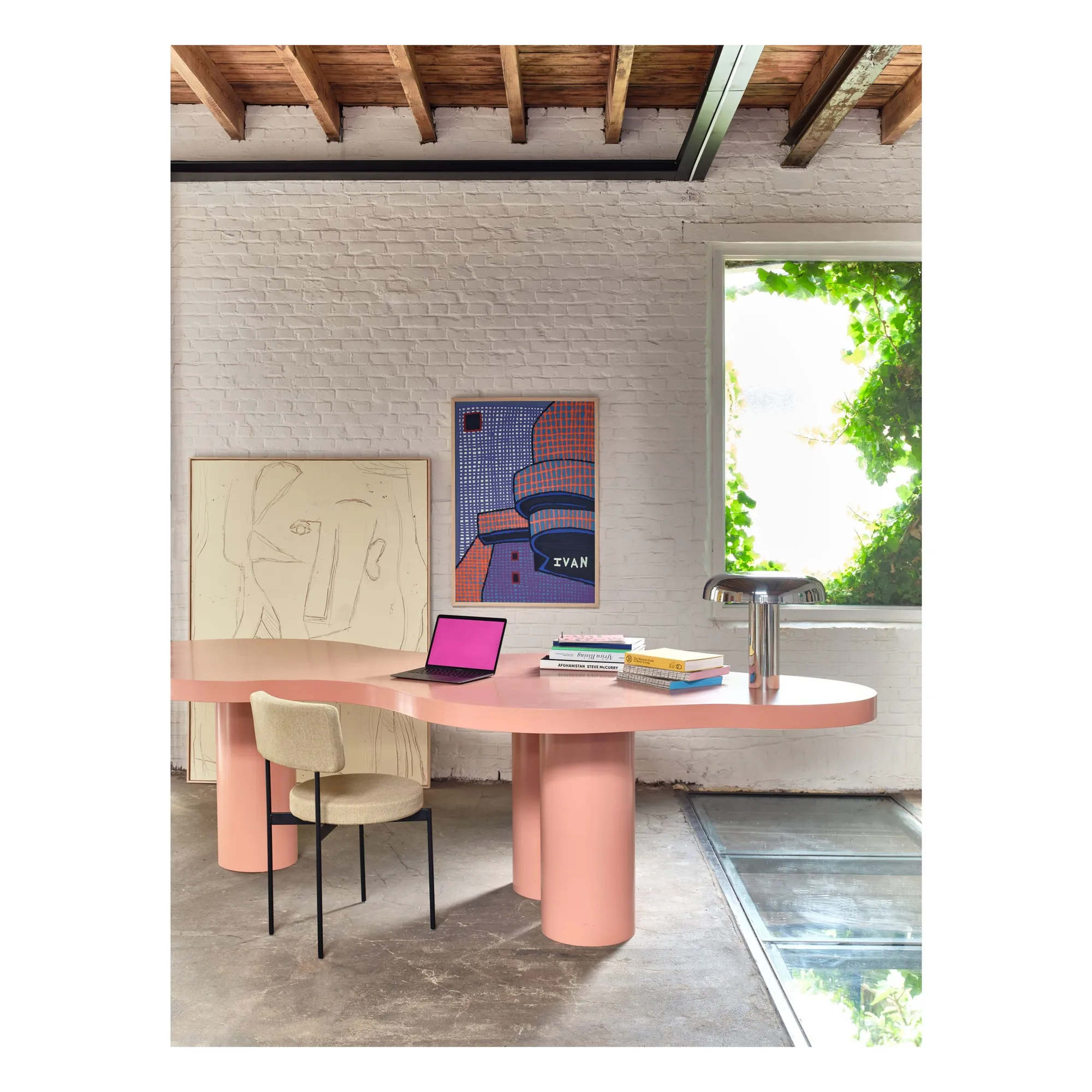 Lampe à poser Mushroom | Chromé- Image produit n°5