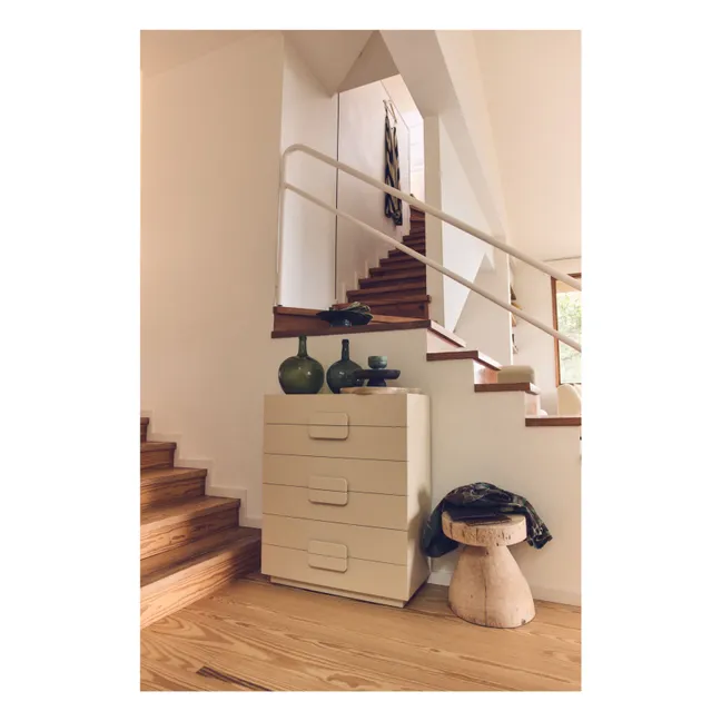 Amplia cómoda de 4 cajones | Crema