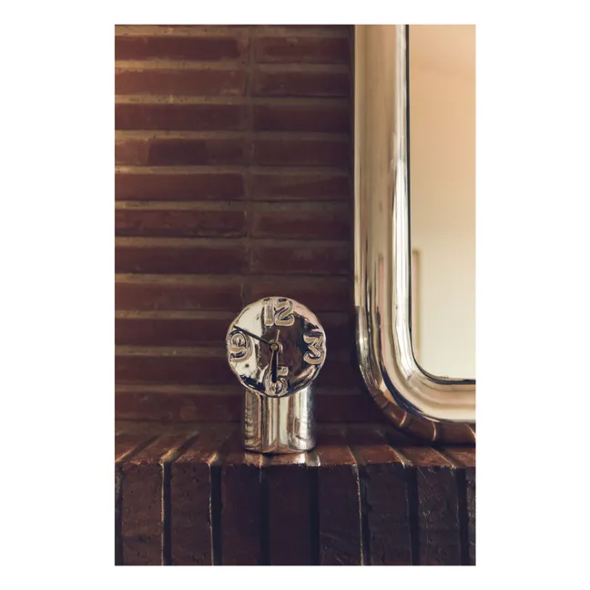 Horloge en céramique Retro | Chromé