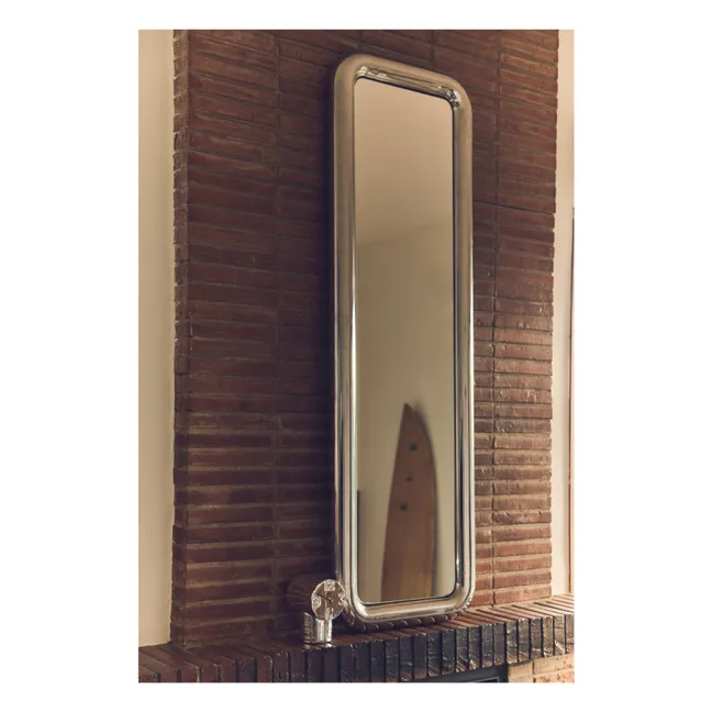 Retro ceramic clock | Chrome