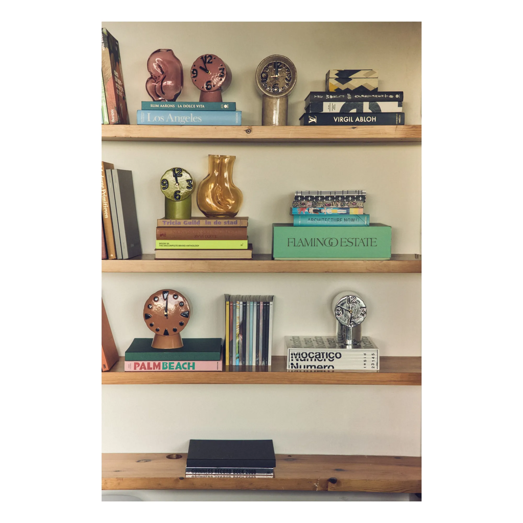 Horloge en céramique Retro | Rose- Image produit n°5