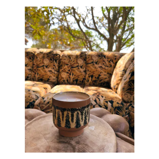 Kerze 70s ceramics Kyoto | Braun