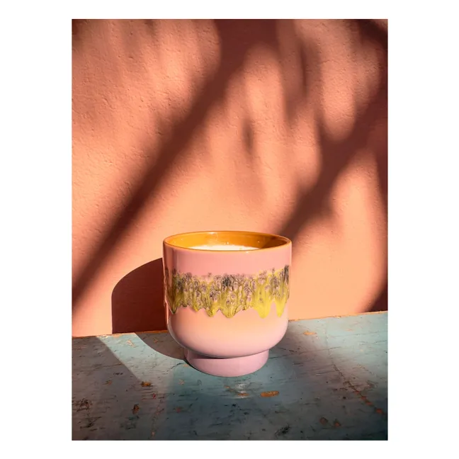 Kerze 70s ceramics Miami | Rosa