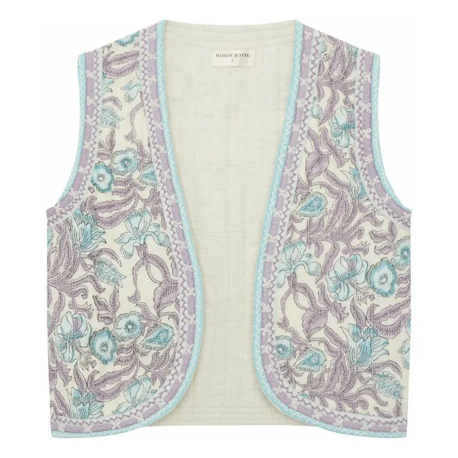 Purple Paradise Karina sleeveless cardigan | Light Blue