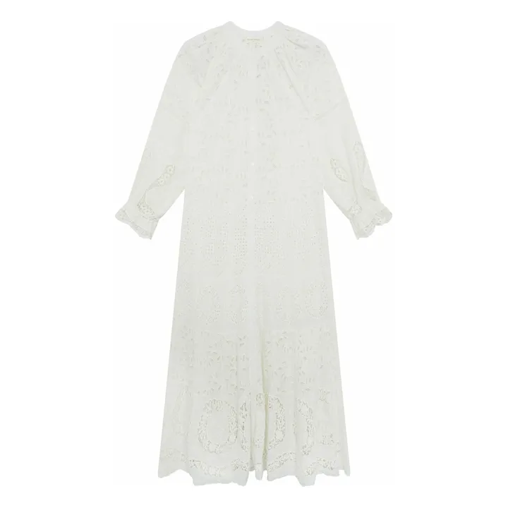 Robe Canterbury Patch Lilibet | Blanc- Image produit n°0