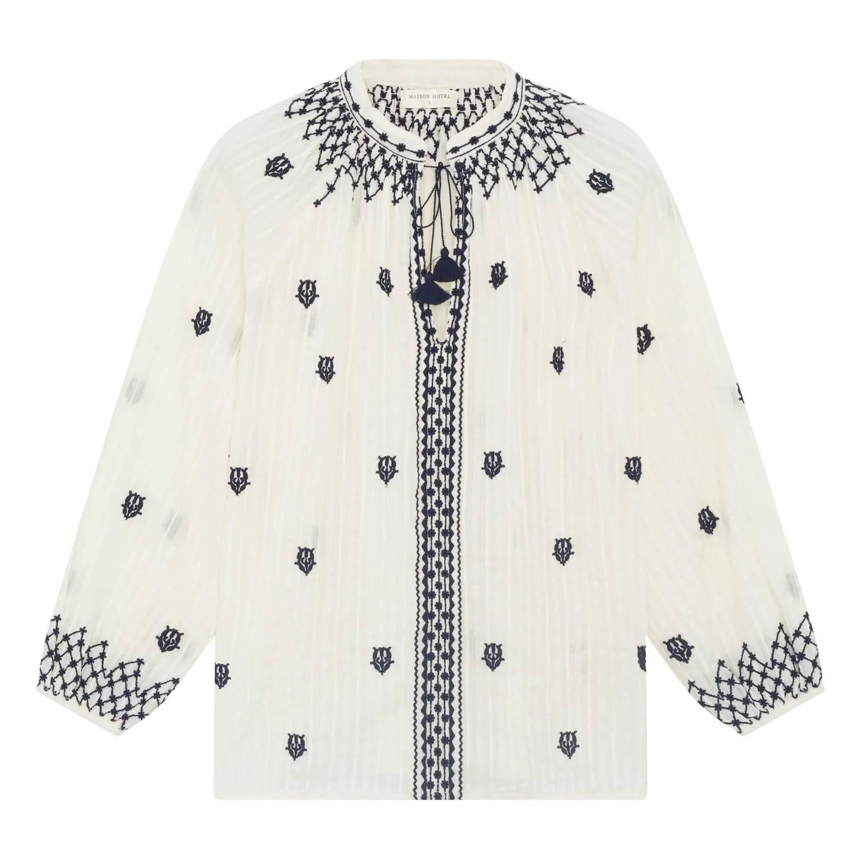 Blouse Santorini Sybille | Blanc- Image produit n°0