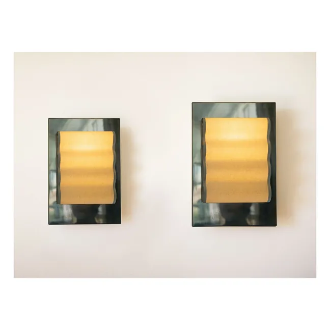 Lampada da parete Frame Wave | Argento