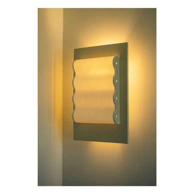 Lampada da parete Frame Wave | Argento