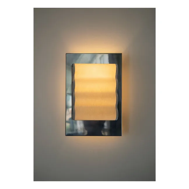 Lampada da parete Frame Wave | Argento
