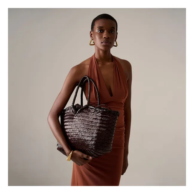 Neruda Bolsa de la compra de piel | Burdeos