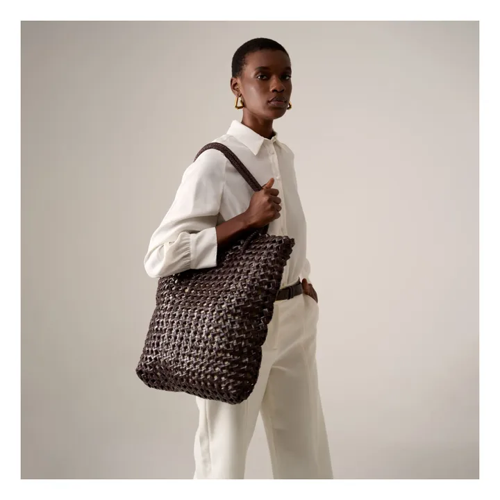Montale Leather Tote Bag | Chocolate- Product image n°1