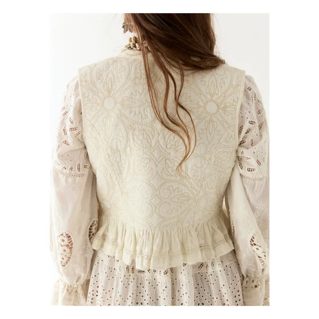Gilet Sans Manches Tesela Sandro | Blanc