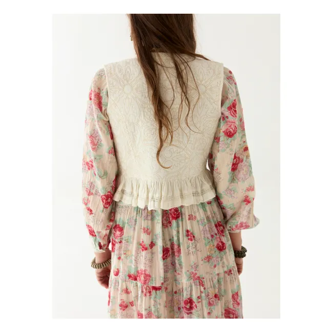 Gilet Sans Manches Tesela Sandro | Blanc