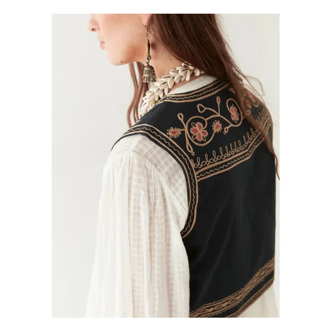 Hendrix Garden Gabri Sleeveless Vest | Black