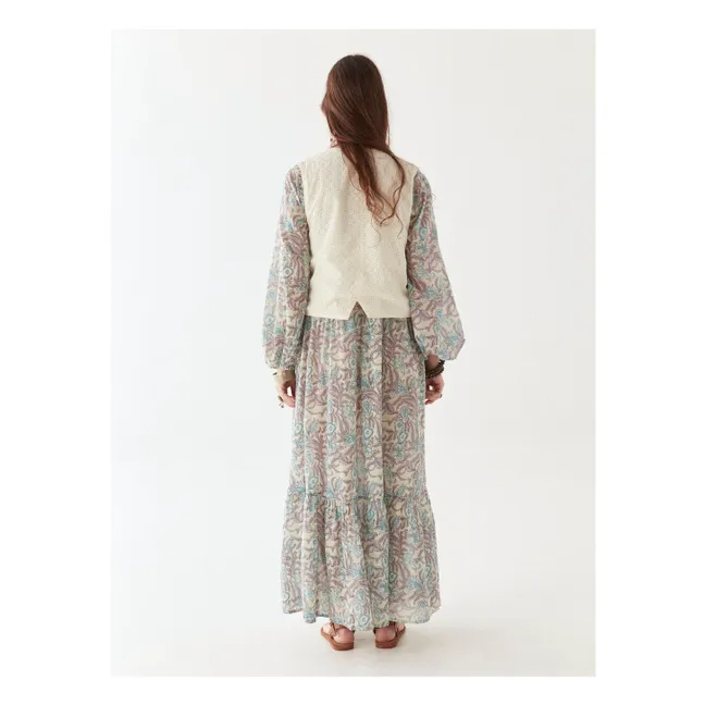 Delphine Arcachon Sleeveless Vest | Ecru