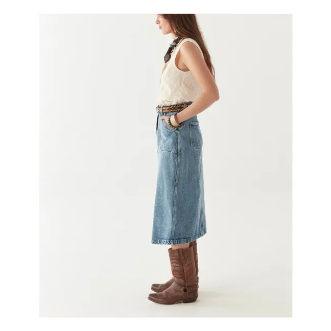 Delphine Arcachon Sleeveless Vest | Ecru