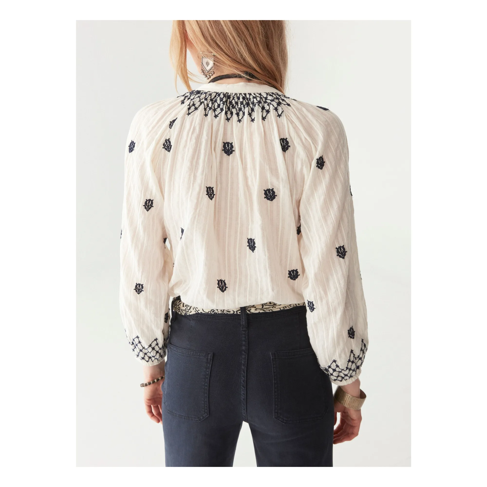 Blouse Santorini Sybille | Blanc- Image produit n°6