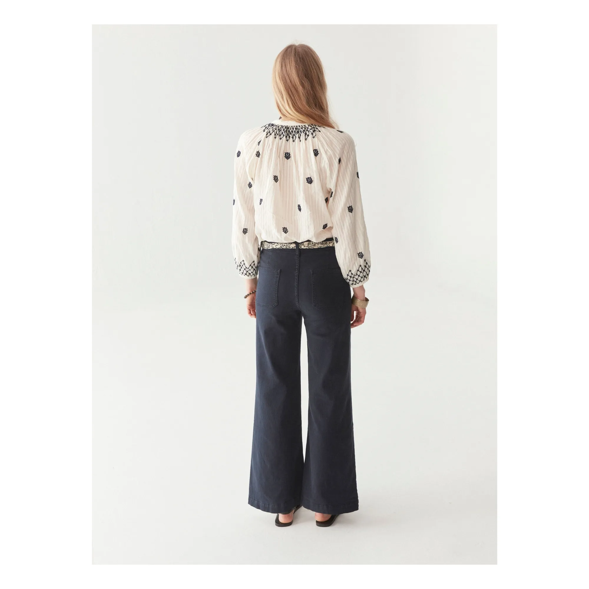 Blouse Santorini Sybille | Blanc- Image produit n°3