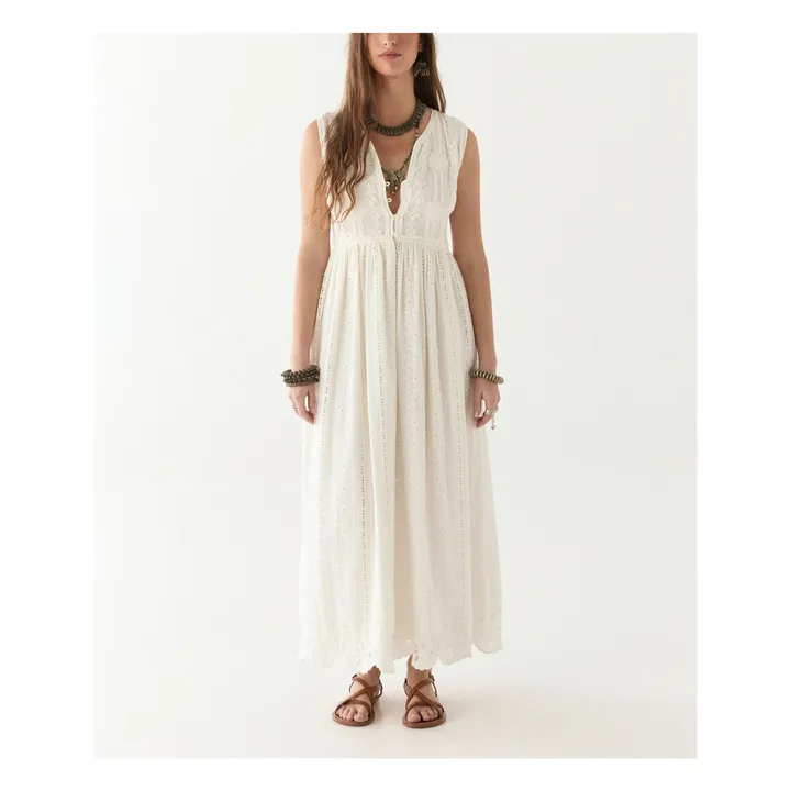 Robe Lord Byron Amandine | Blanc- Image produit n°2