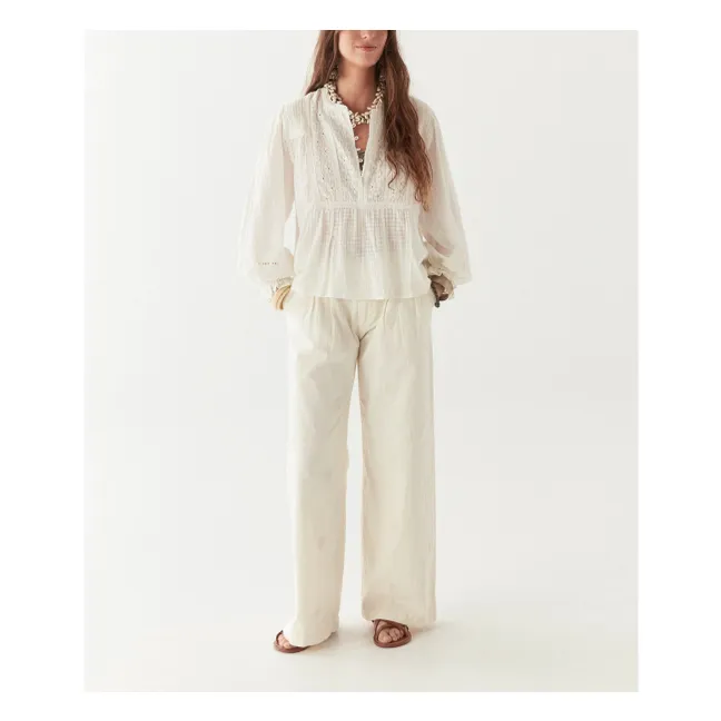 Blouse Lord Byron Sabine | Blanc
