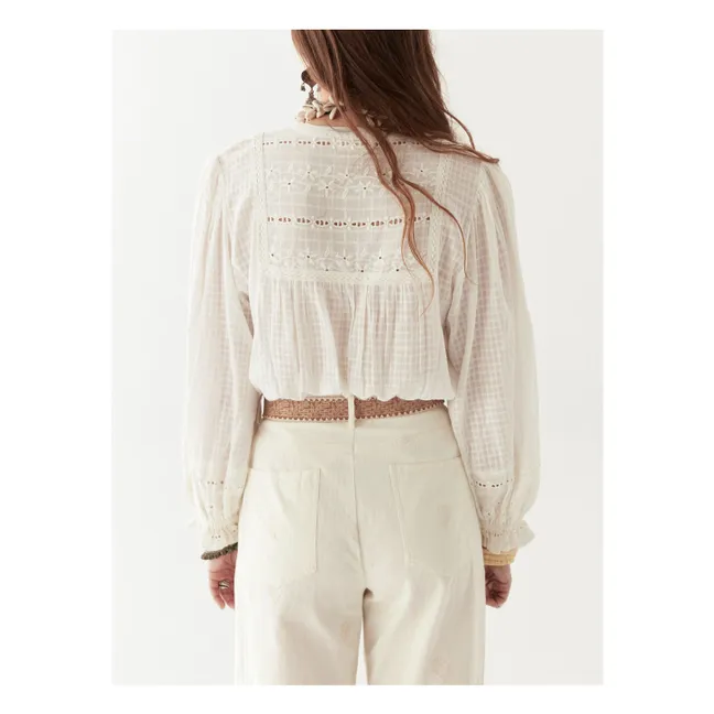 Blouse Lord Byron Sabine | Blanc