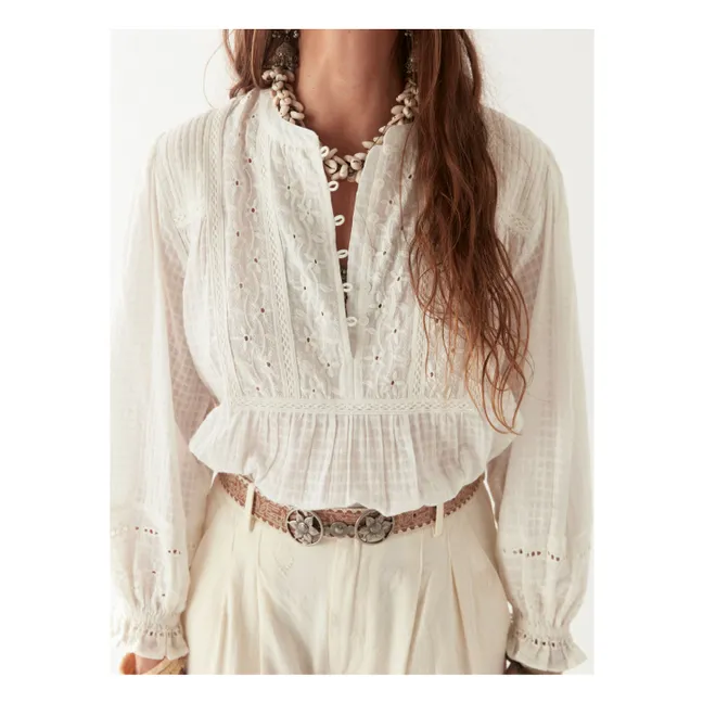 Blouse Lord Byron Sabine | Blanc