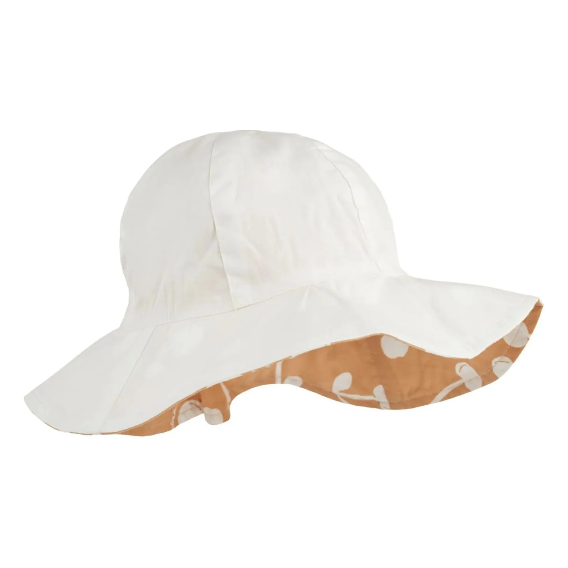 Chapeau Amelia Réversible Coton Bio | Abricot- Image produit n°4