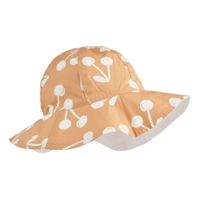 Gorro de algodón orgánico reversible Amelia | Albaricoque