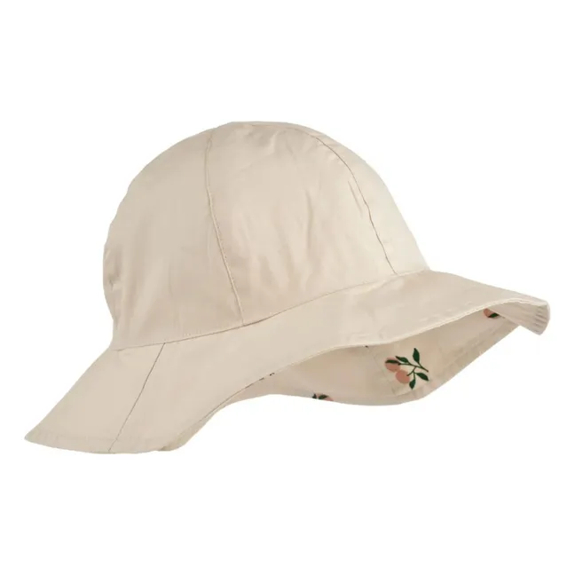 Gorro de algodón orgánico reversible Amelia | Rosa empolvado