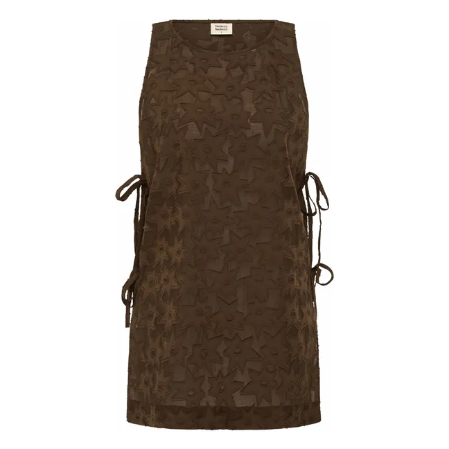 Top Yael Aries Soie et Coton | Marron