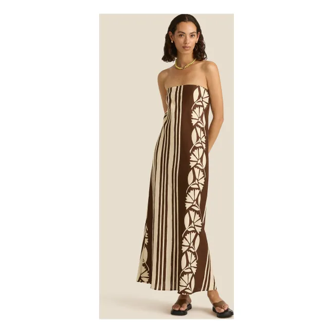 Kleid Maeve Clove Coconut Lin | Braun