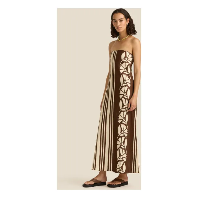 Kleid Maeve Clove Coconut Lin | Braun
