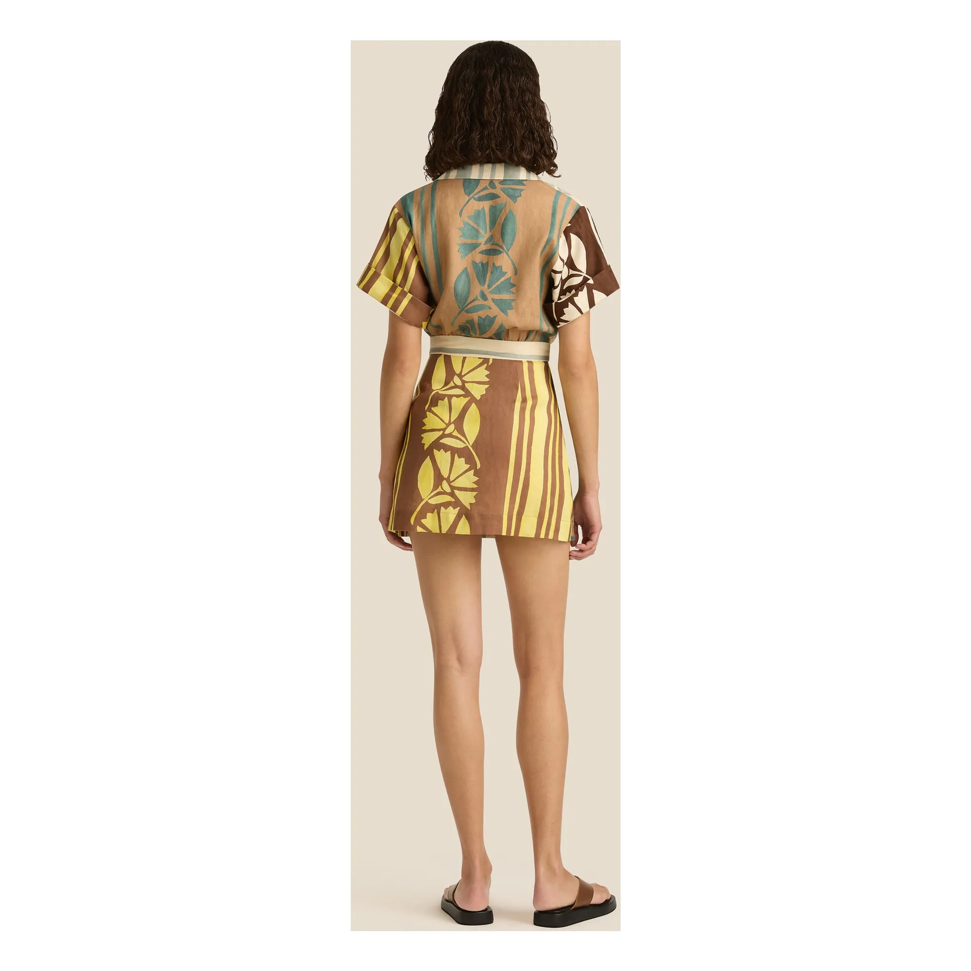Robe Brodie Clove Lin | Ecru- Image produit n°12