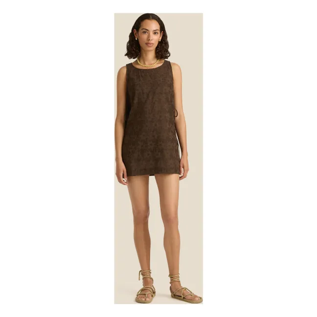 Top Yael Aries Soie et Coton | Marron
