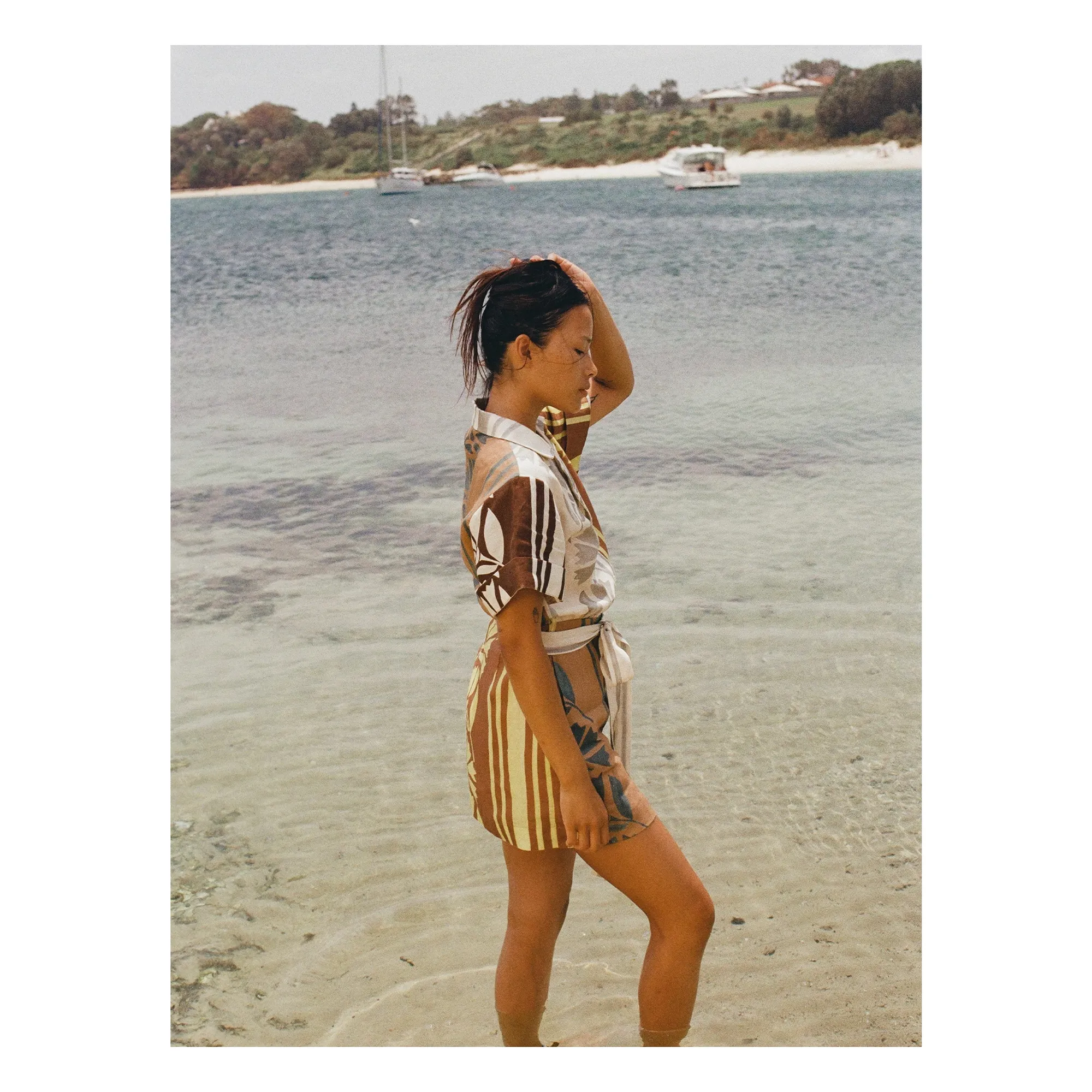 Robe Brodie Clove Lin | Ecru- Image produit n°6